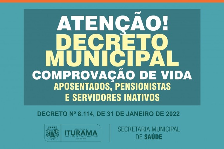 https://radiometropoleam.com.br/uploads/news/Iturama: Confira o Decreto que institui o recadastramento anual de vida dos aposentados, pensionistas e servidores